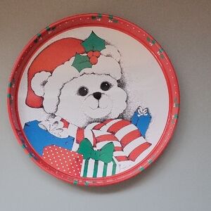 Festive Bear Decorative Plate